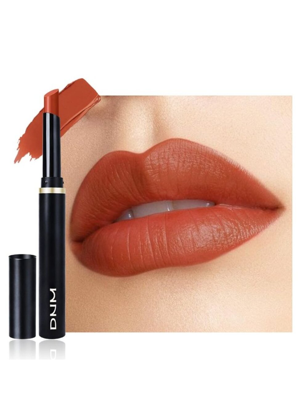Women's 894# Brick Red Long Lasting Waterproof Velvet Matte Stick Lipstick